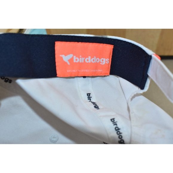 Bird Dogs Men Hat Cap Adjustable Strap Back White Golf Athletic Baseball Stretch - Picture 9 of 10
